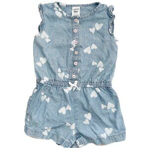 Carters Denim Sweetheart Romper